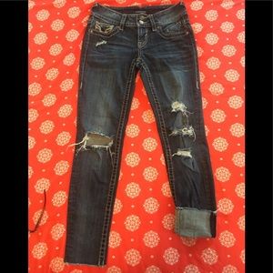 VIGOSS SKINNY DENIM JEANS THE CHELSEA SZ 1/2